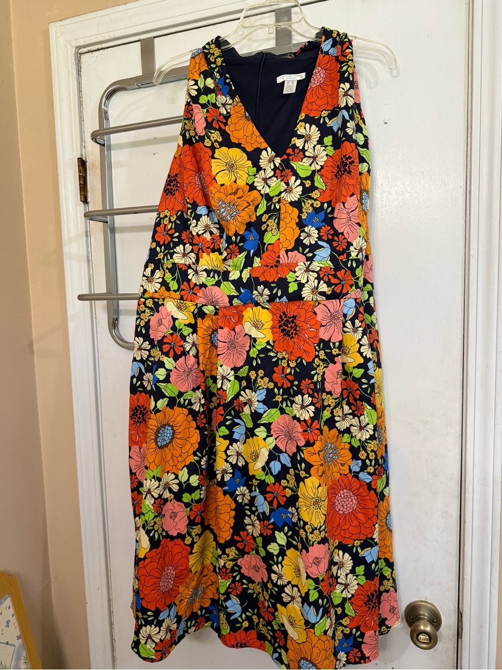Floral V-Neck Sundress in Multicolor